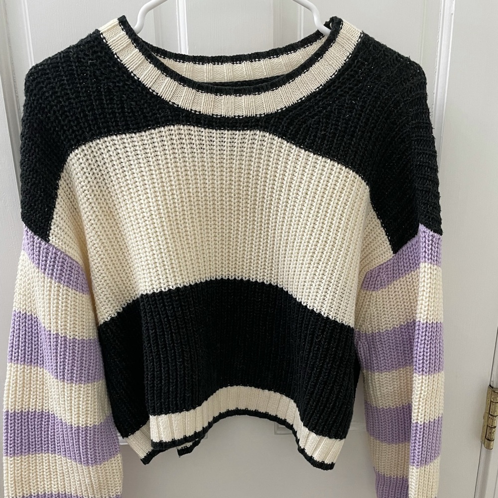 striped american eagle sweater